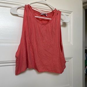 Pink crop top tank top